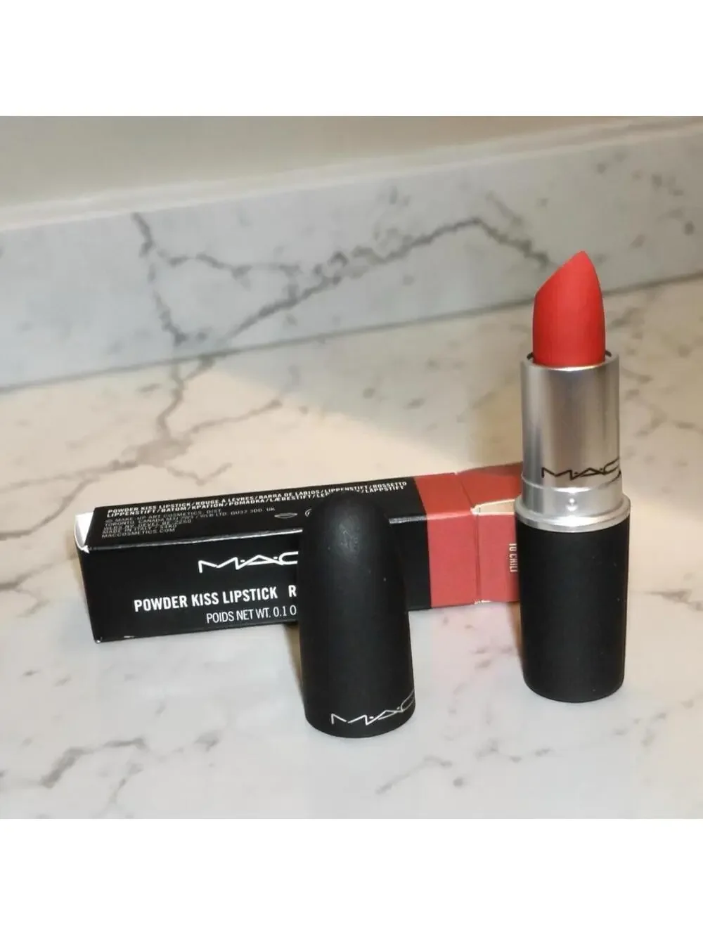 MAC Powder Kiss Lipstick #316 DEVOTED TO CHILI